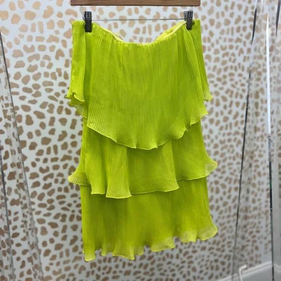 lime green strapless mini dress Kellie Key Lime Strapless Mini Dress main image 0